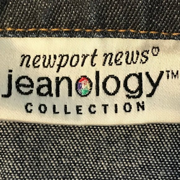 Newport News Jeanology Collection Girl's 10 Blue Button Up Denim Jean Jacket - Picture 5 of 12